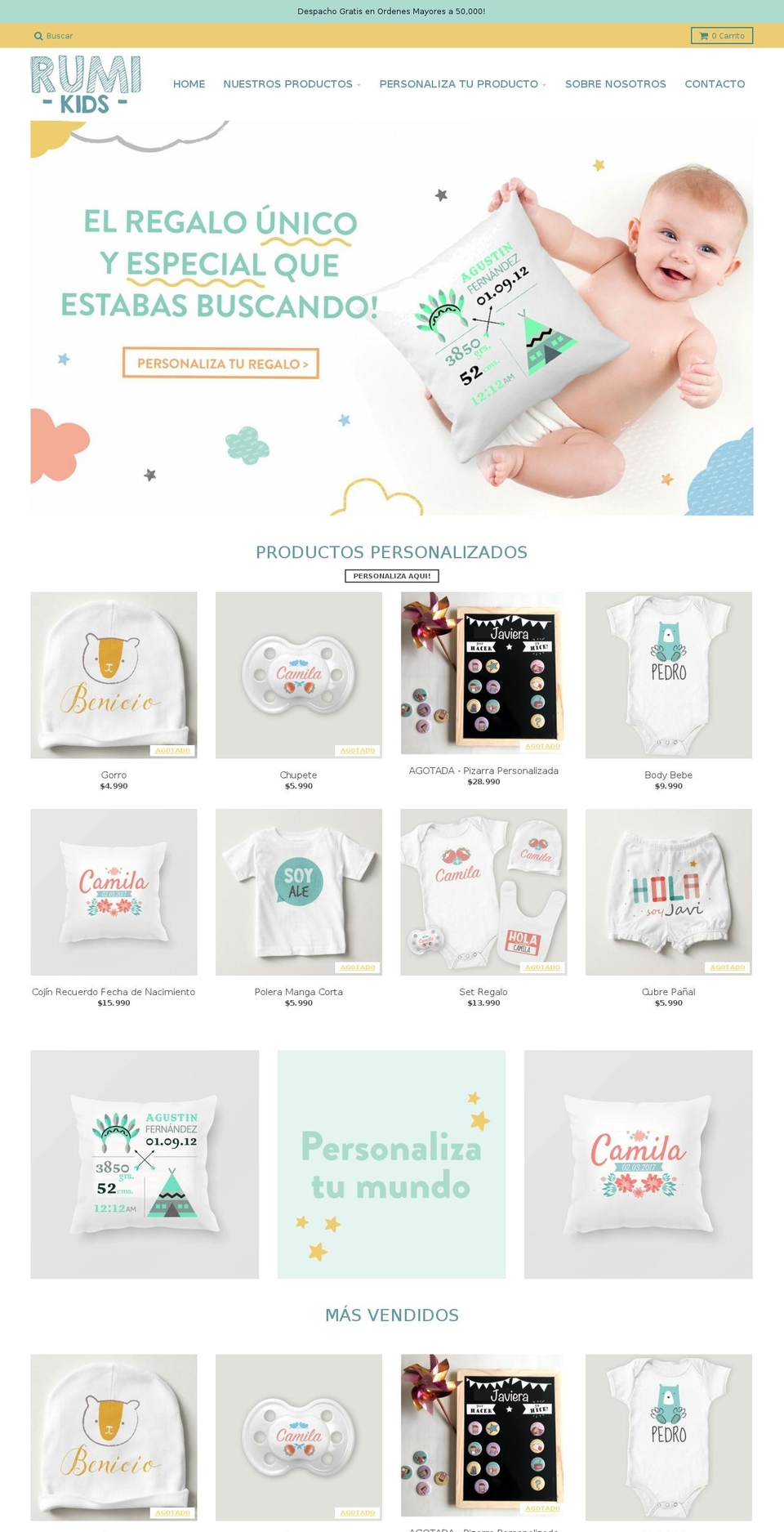rumikids.com — Shopify storefront screenshot