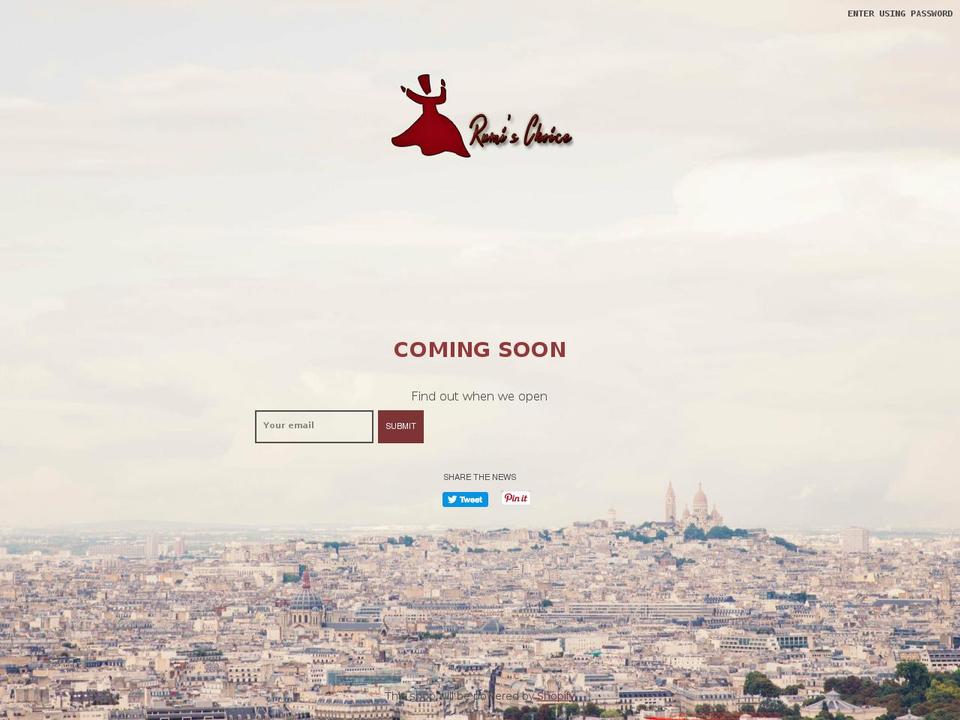 rumischoice.com — Shopify storefront screenshot