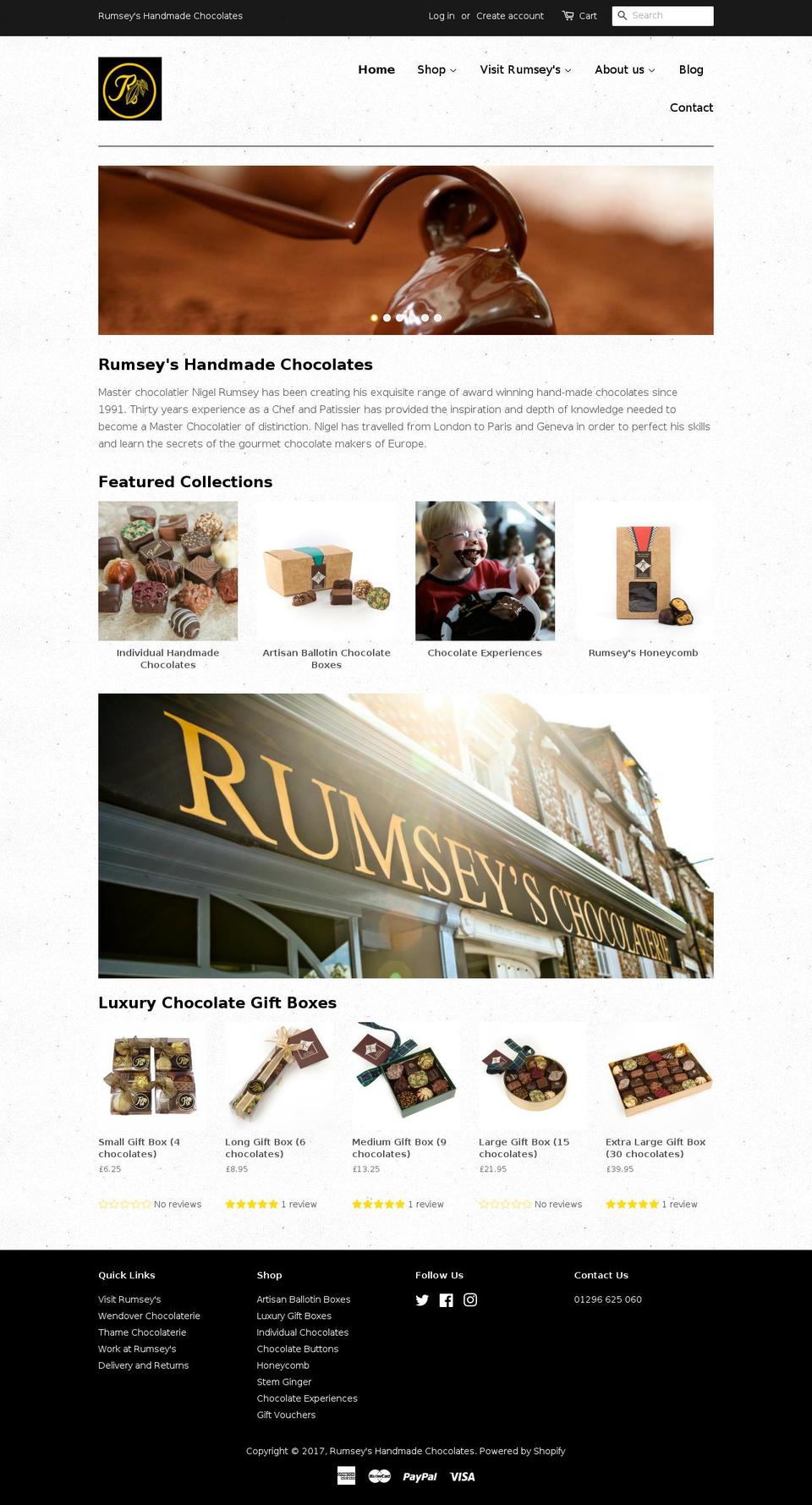 rumseys.co.uk shopify website screenshot