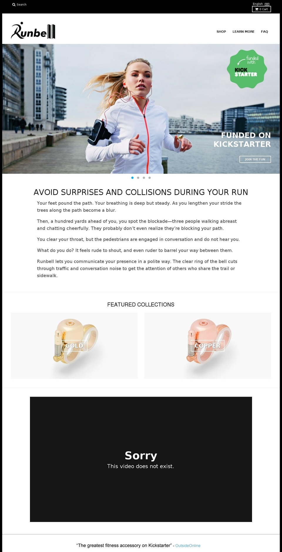 run-bell.com shopify website screenshot