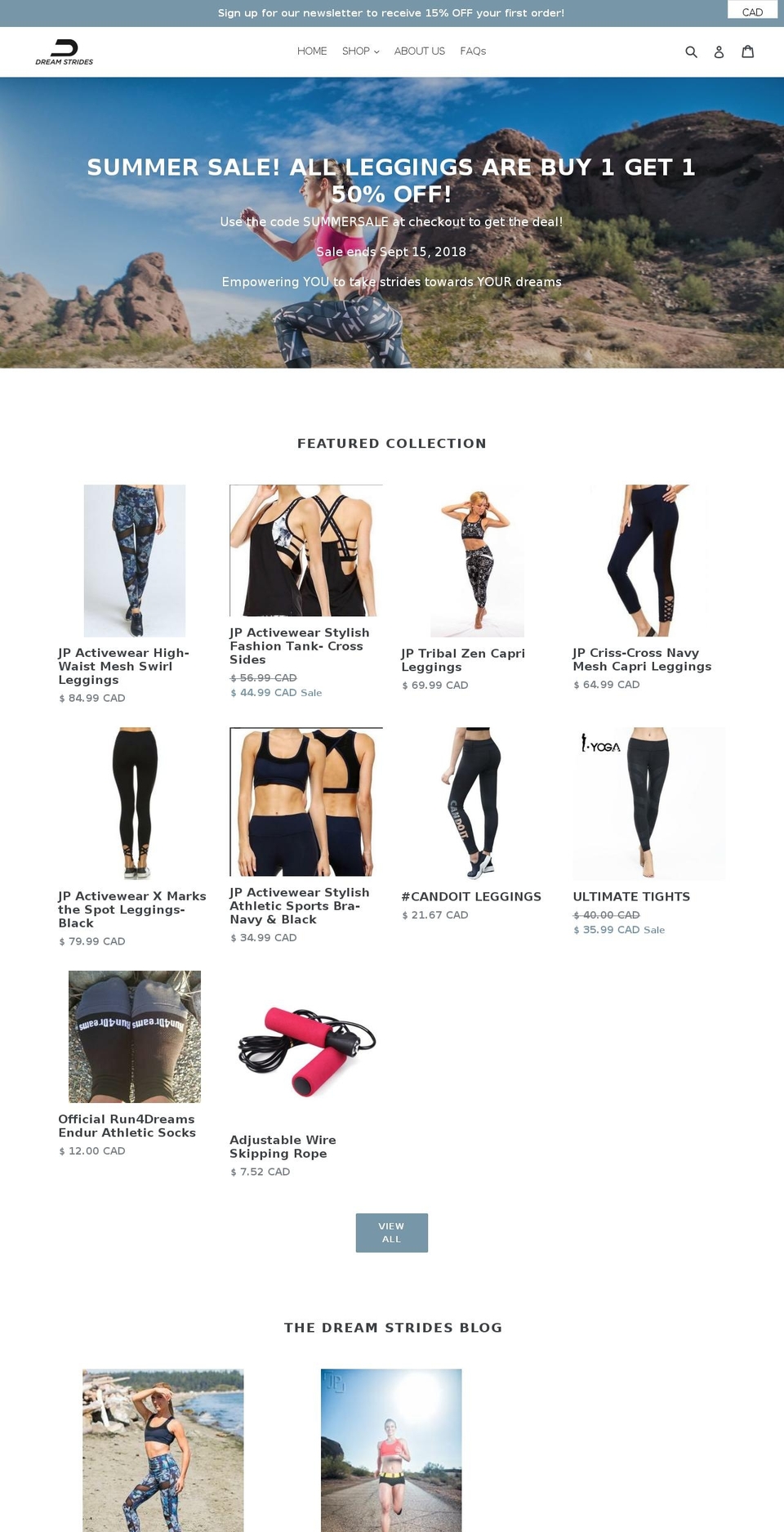 run4dreams.myshopify.com shopify website screenshot