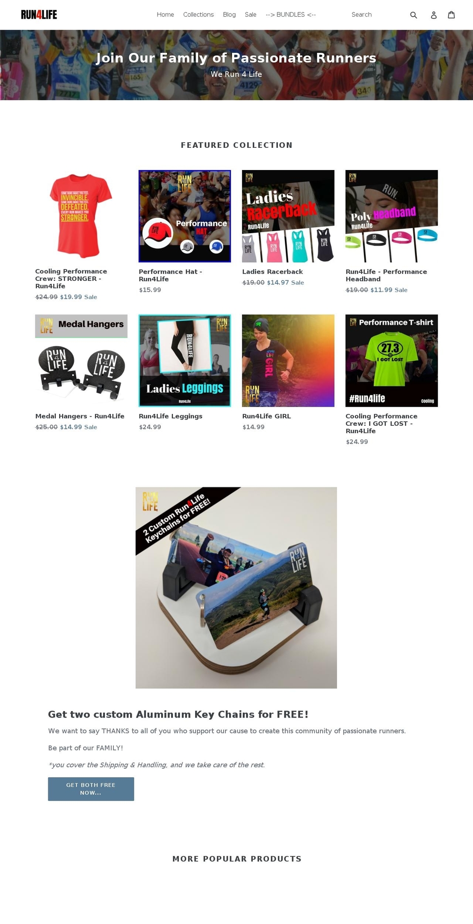 run4life.com shopify website screenshot