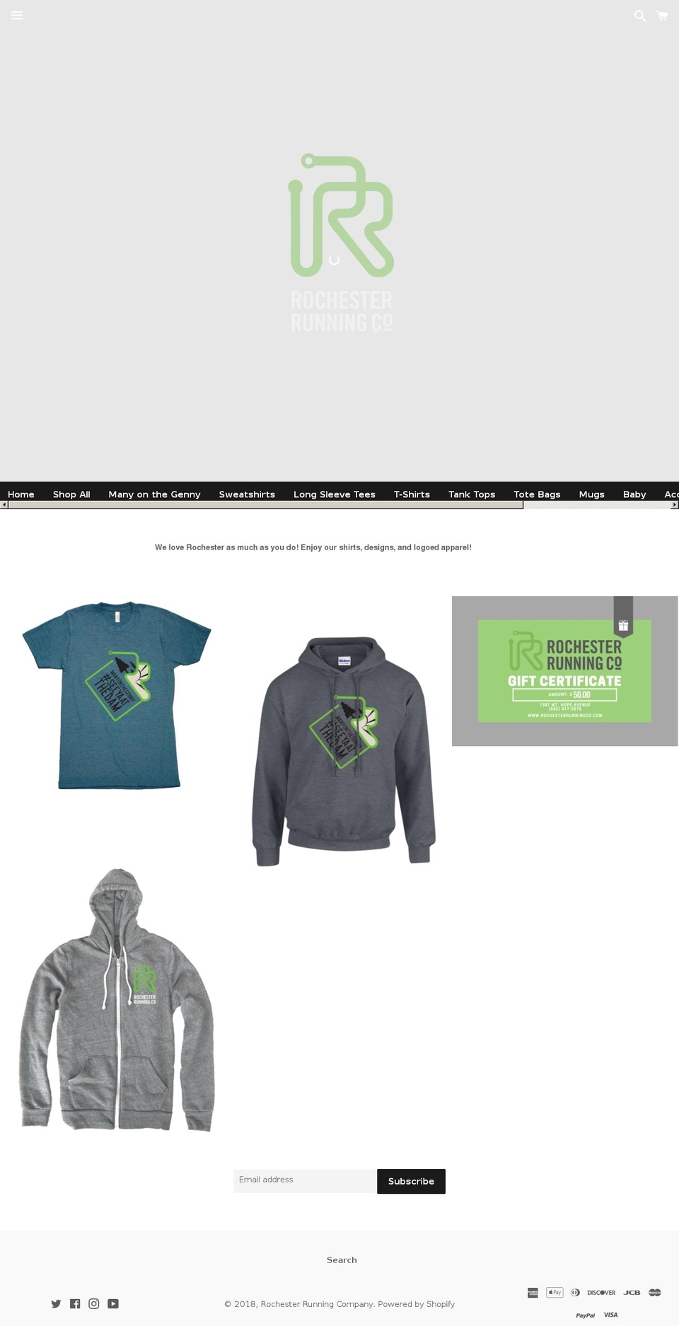 run585.com shopify website screenshot