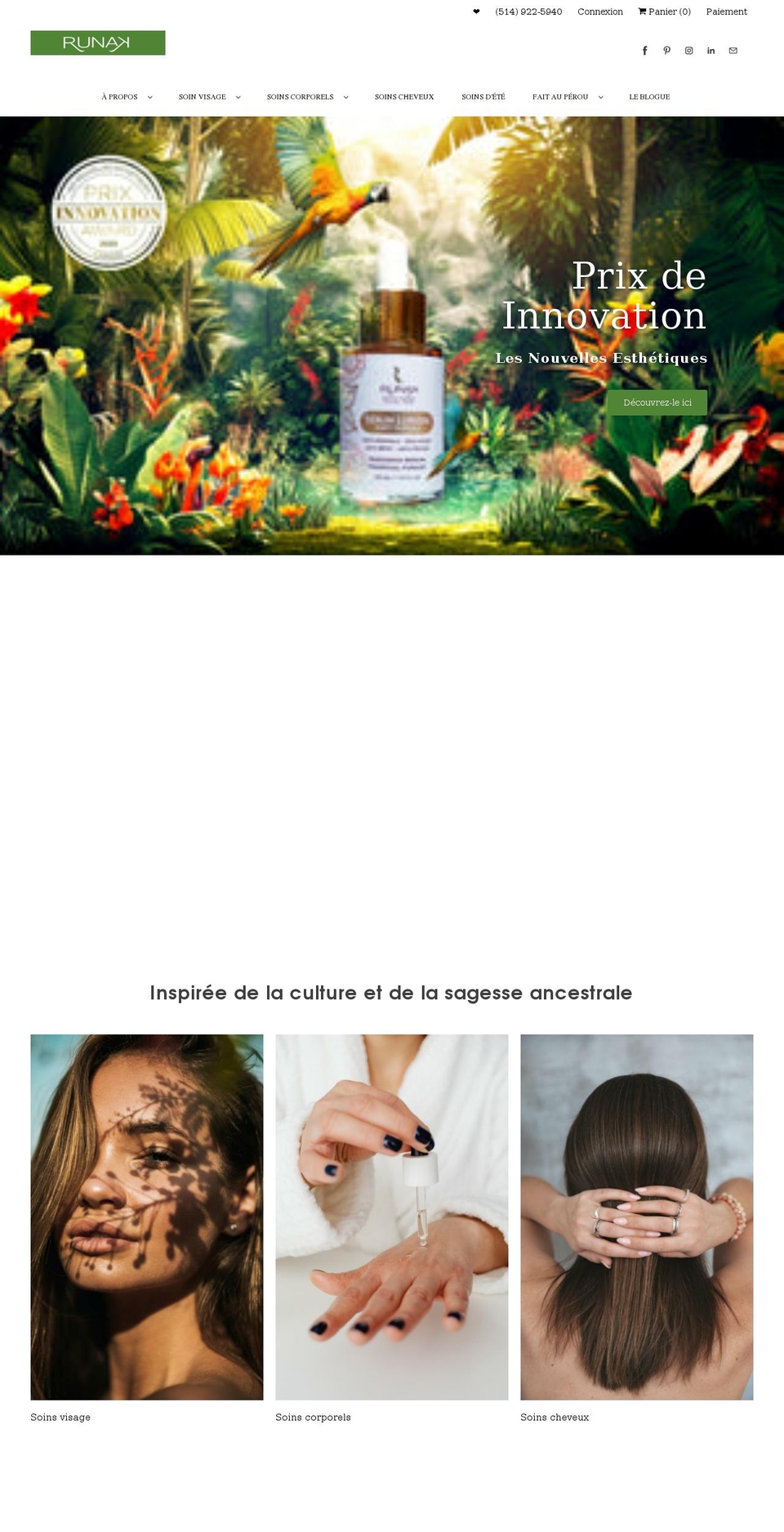 runak.ca shopify website screenshot