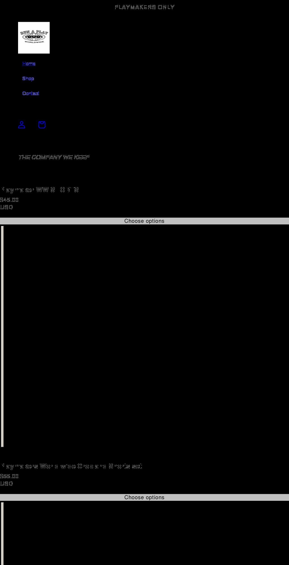runaplay.com shopify website screenshot
