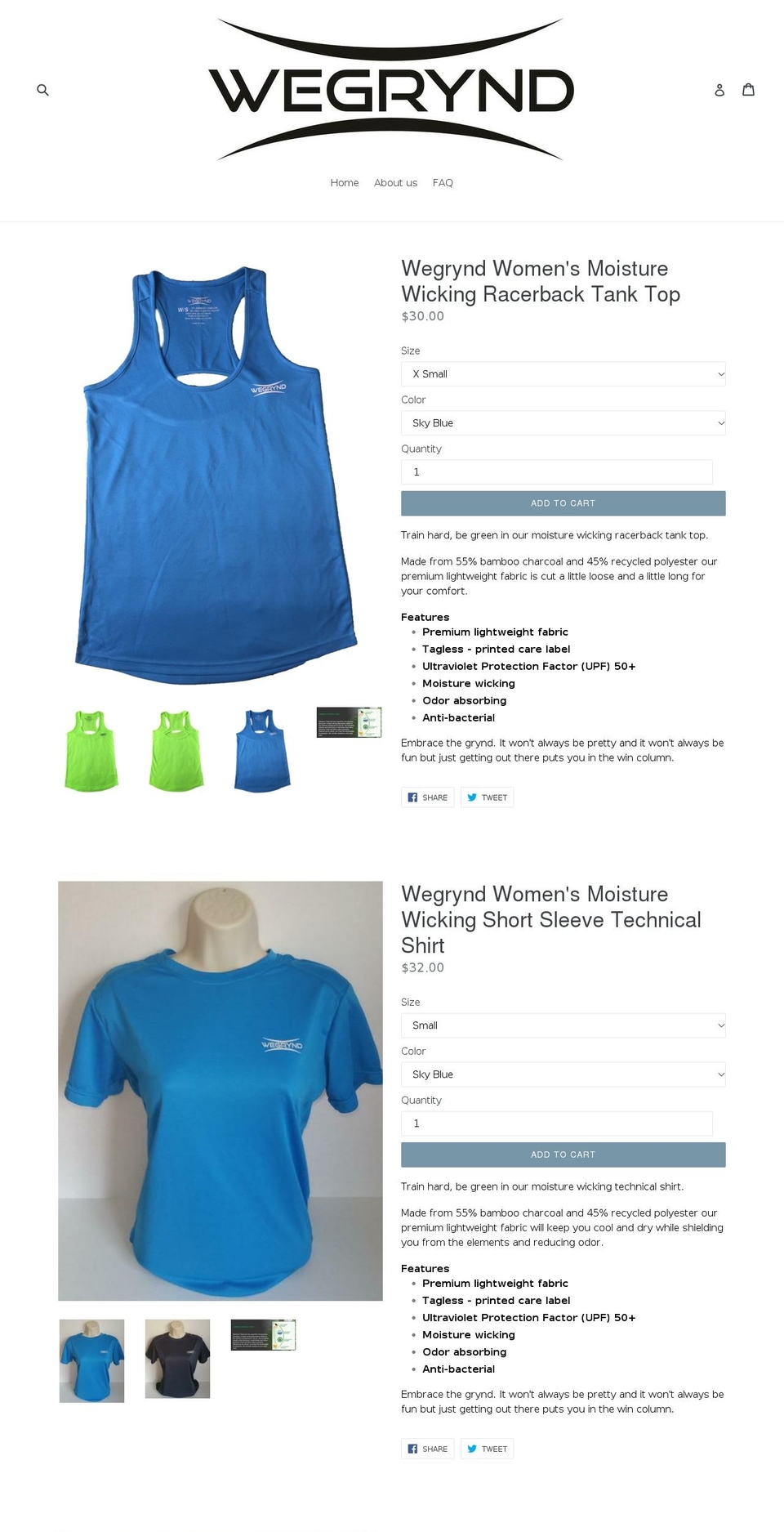 runbright.com shopify website screenshot