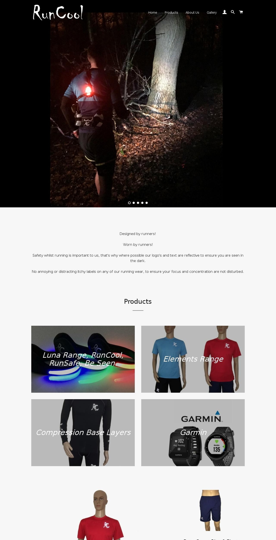 runcool.co.uk shopify website screenshot