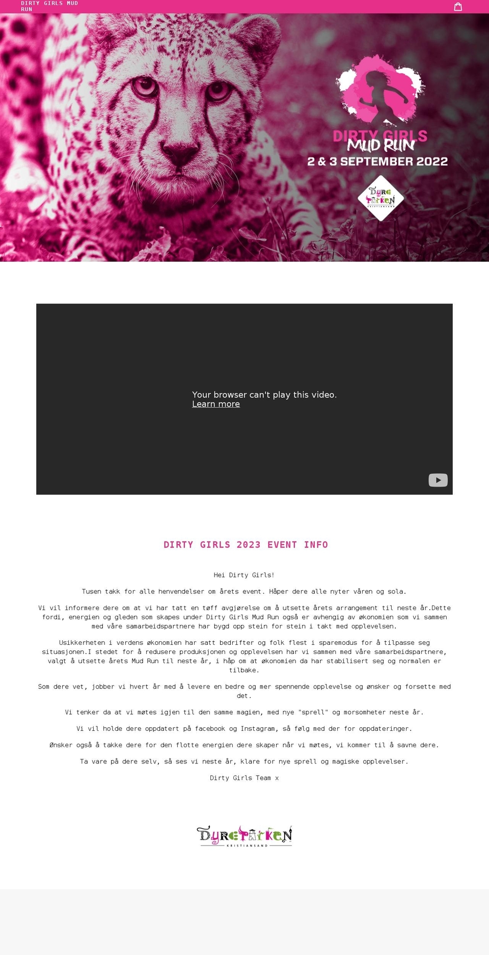 rundirtygirls.com shopify website screenshot