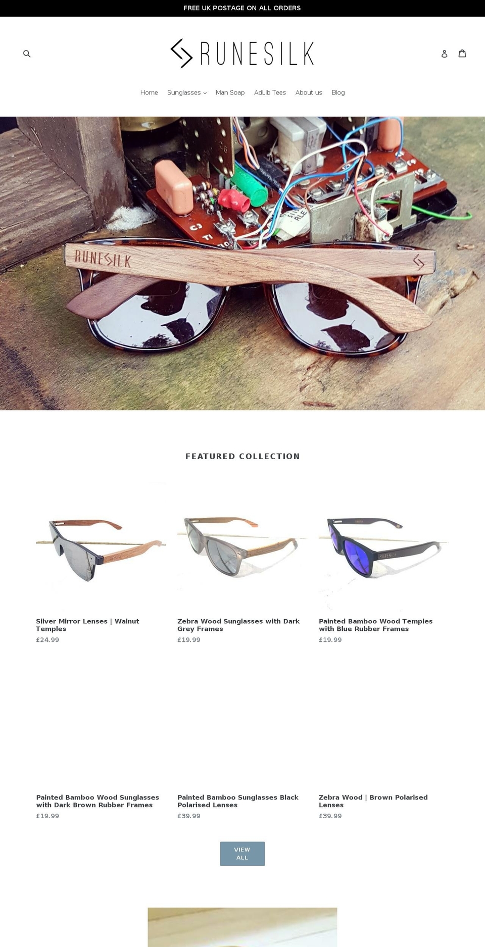 runesilk.com shopify website screenshot