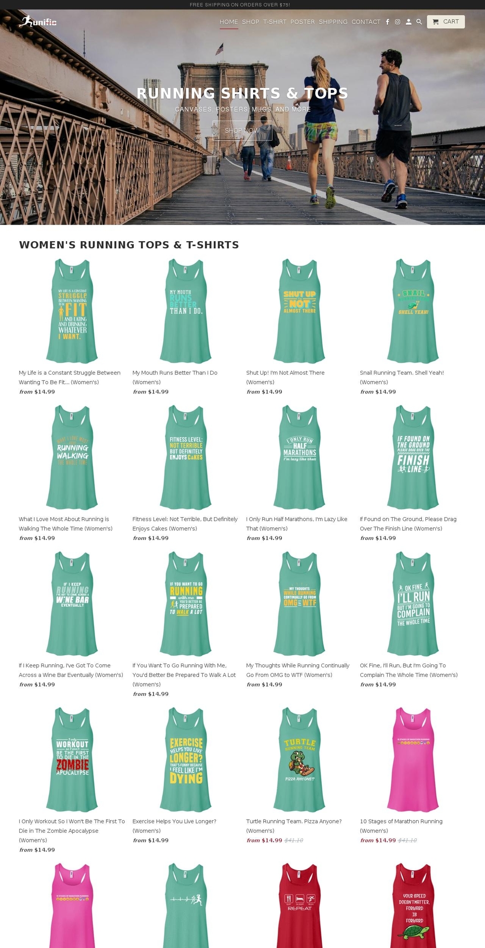 runific.com shopify website screenshot