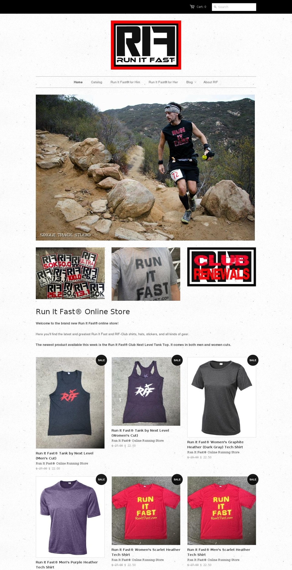 runitfaststore.com shopify website screenshot