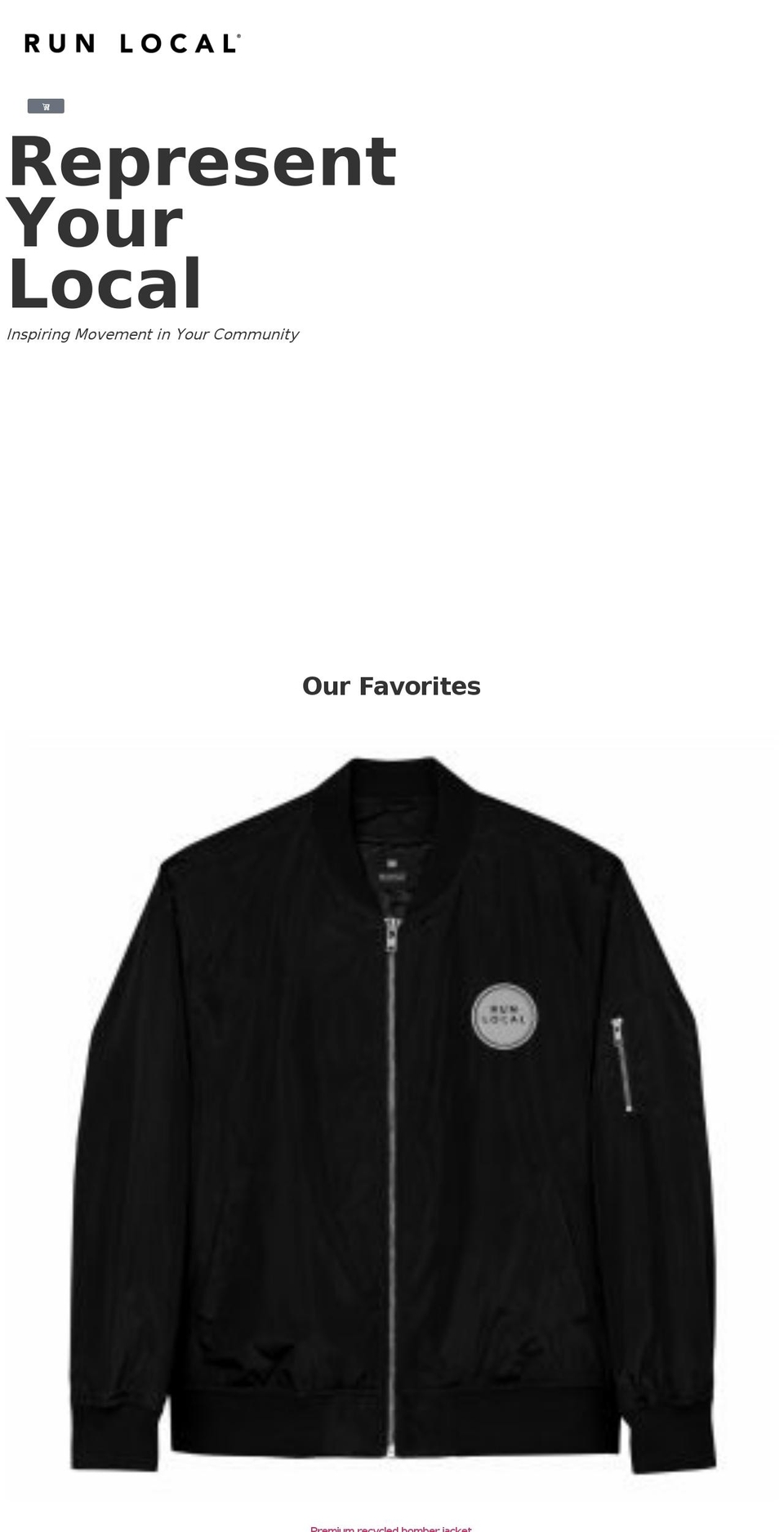 runlocalshop.com — Shopify storefront screenshot