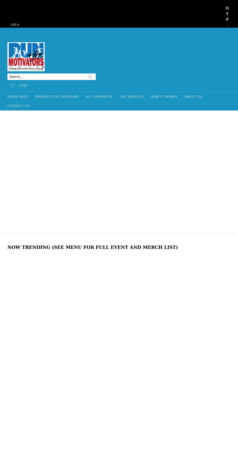 runmotivators.com shopify website screenshot