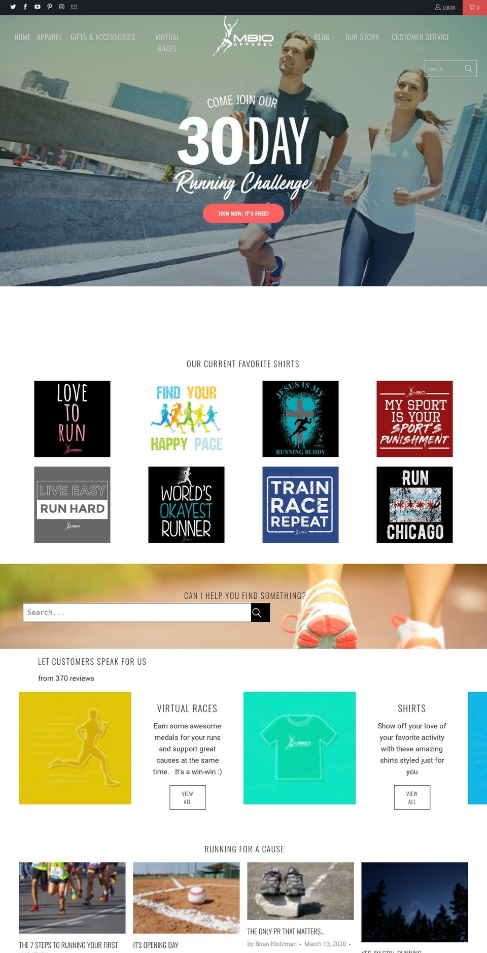 runnershalo.com — Shopify storefront screenshot