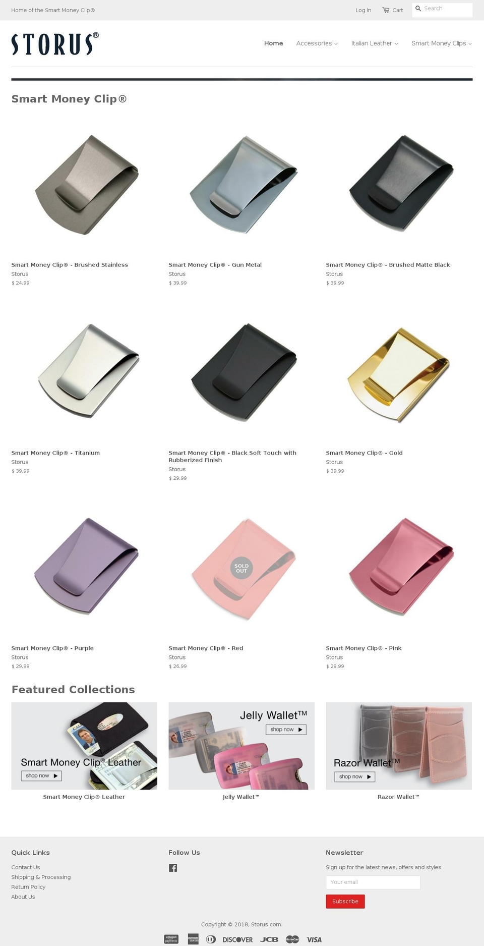 runnerswallet.com — Shopify storefront screenshot