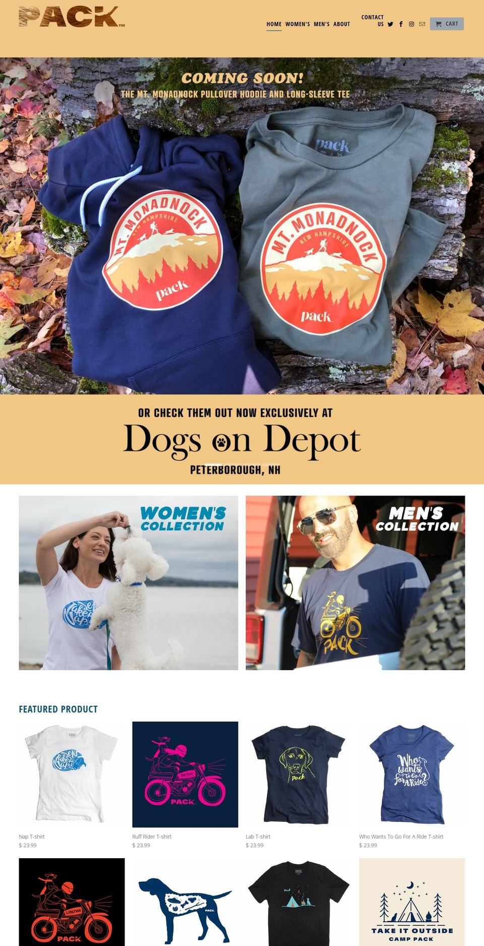 runpackrun.com shopify website screenshot