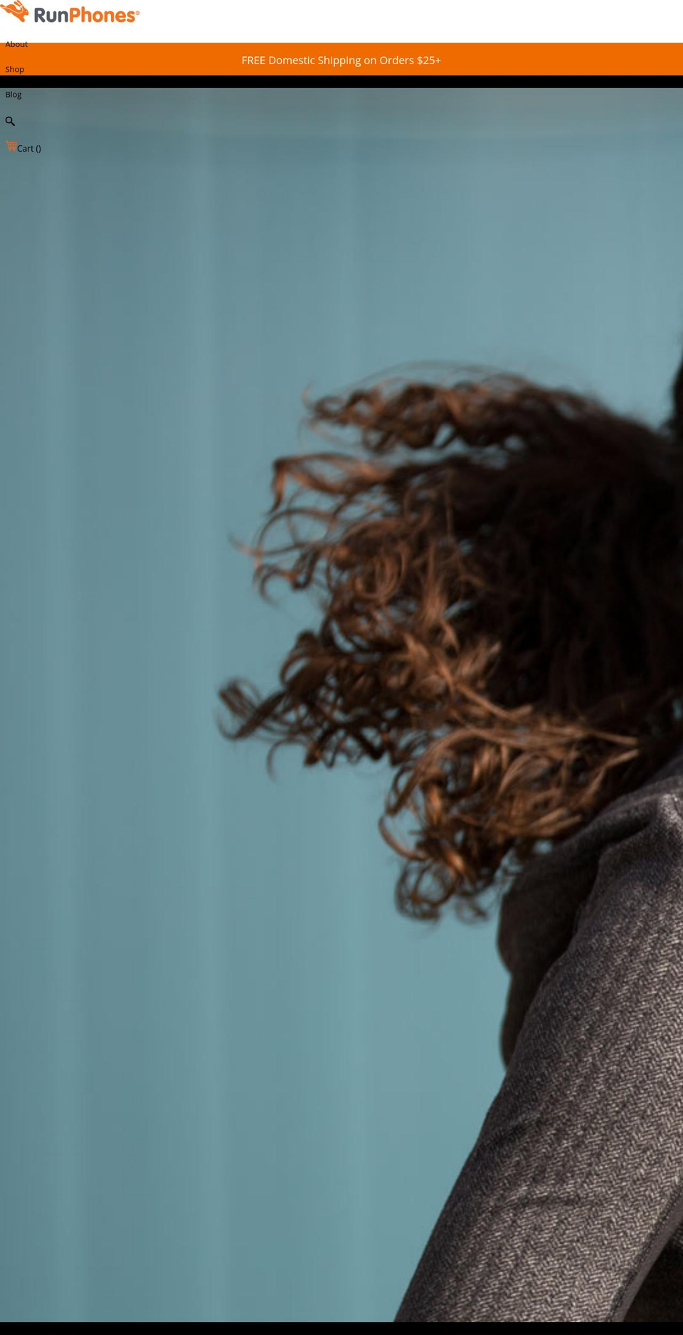 runphones.com shopify website screenshot