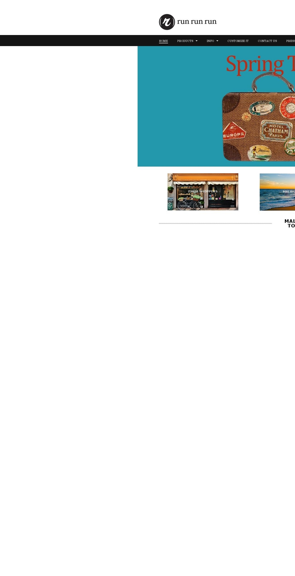 runrunrun.com shopify website screenshot