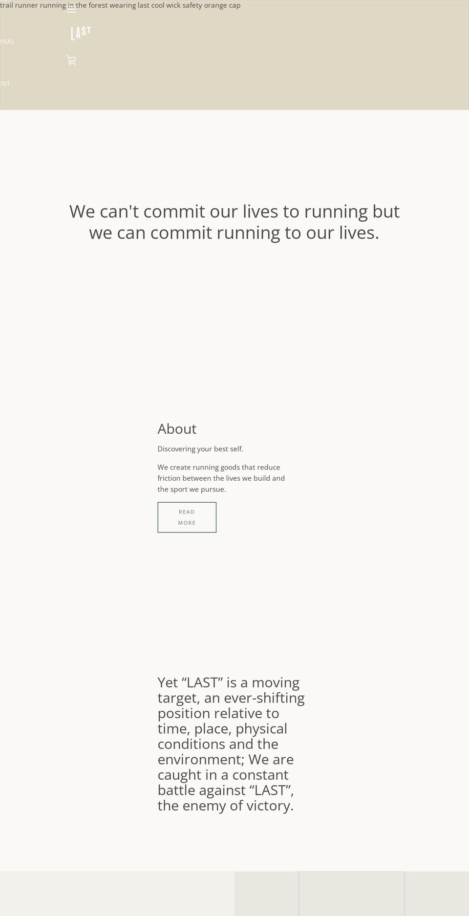runthelast.com shopify website screenshot