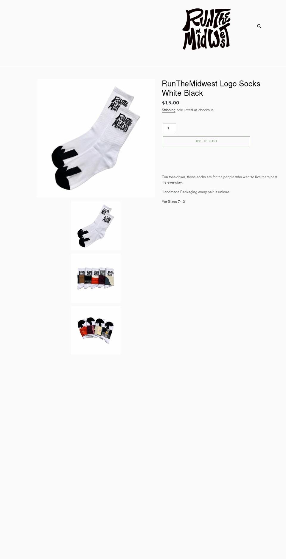 runthemidwest.com shopify website screenshot
