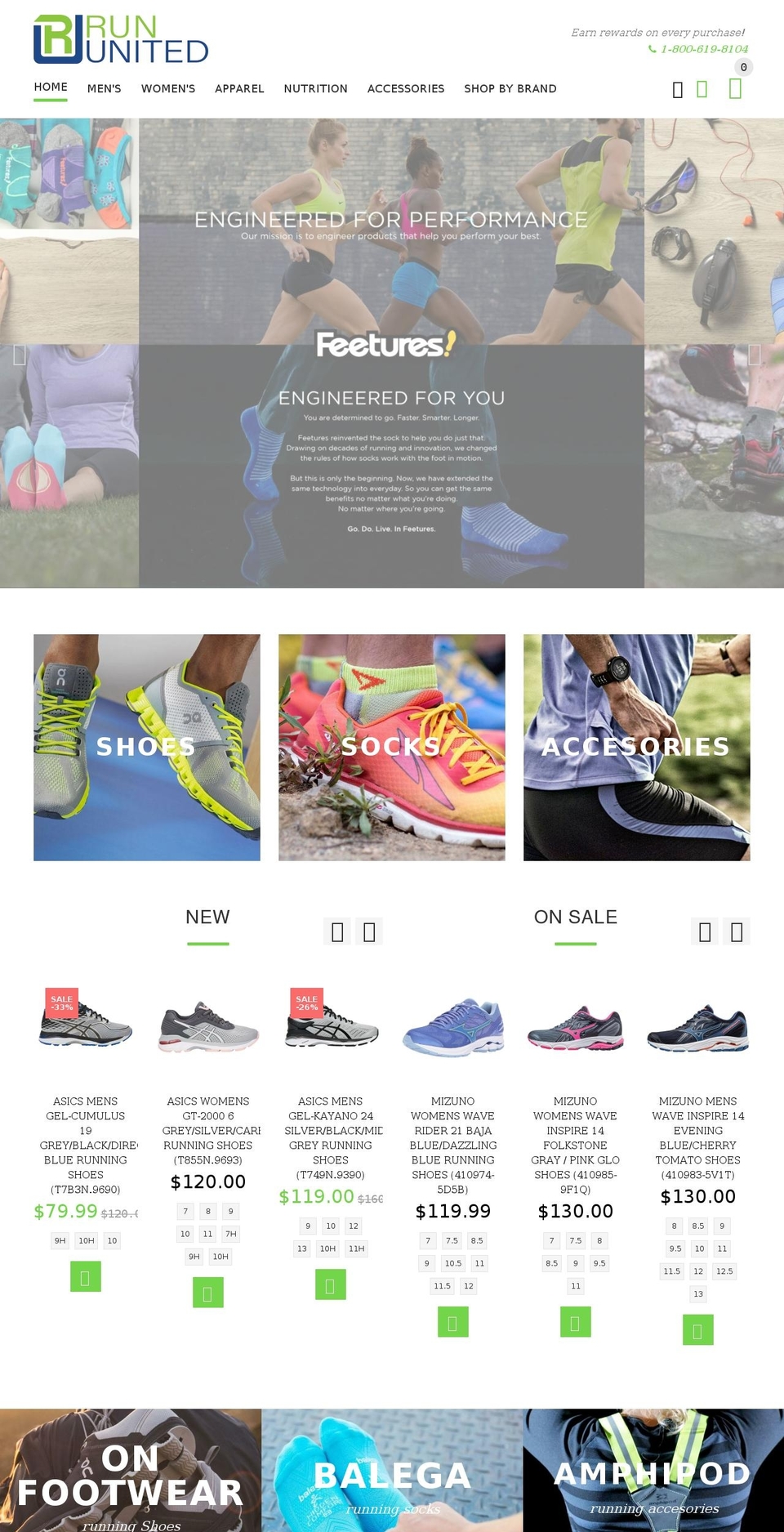 rununited.com — Shopify storefront screenshot