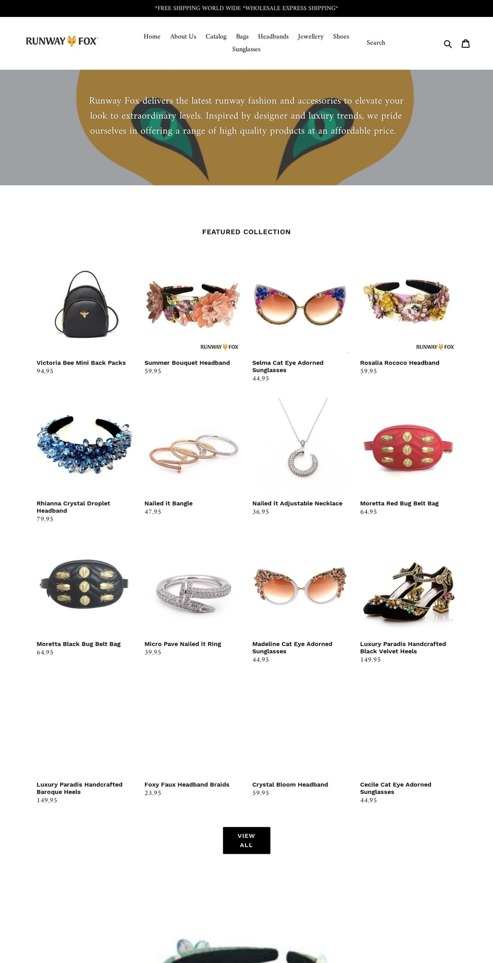 runwayfox.com — Shopify storefront screenshot