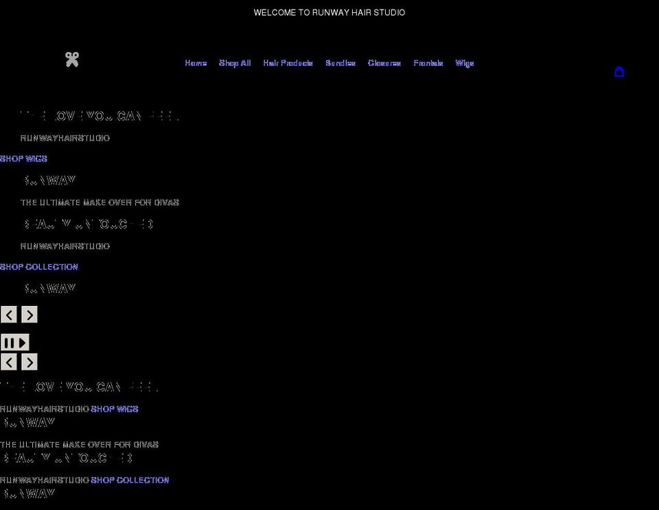 runwayhairstudiony.com shopify website screenshot