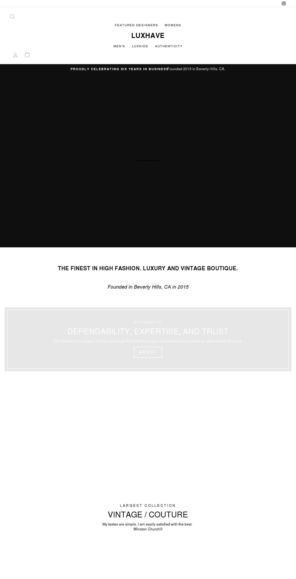 runwayyesterday.com — Shopify storefront screenshot