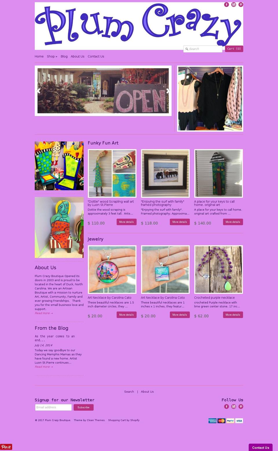 ruplumcrazy.com shopify website screenshot