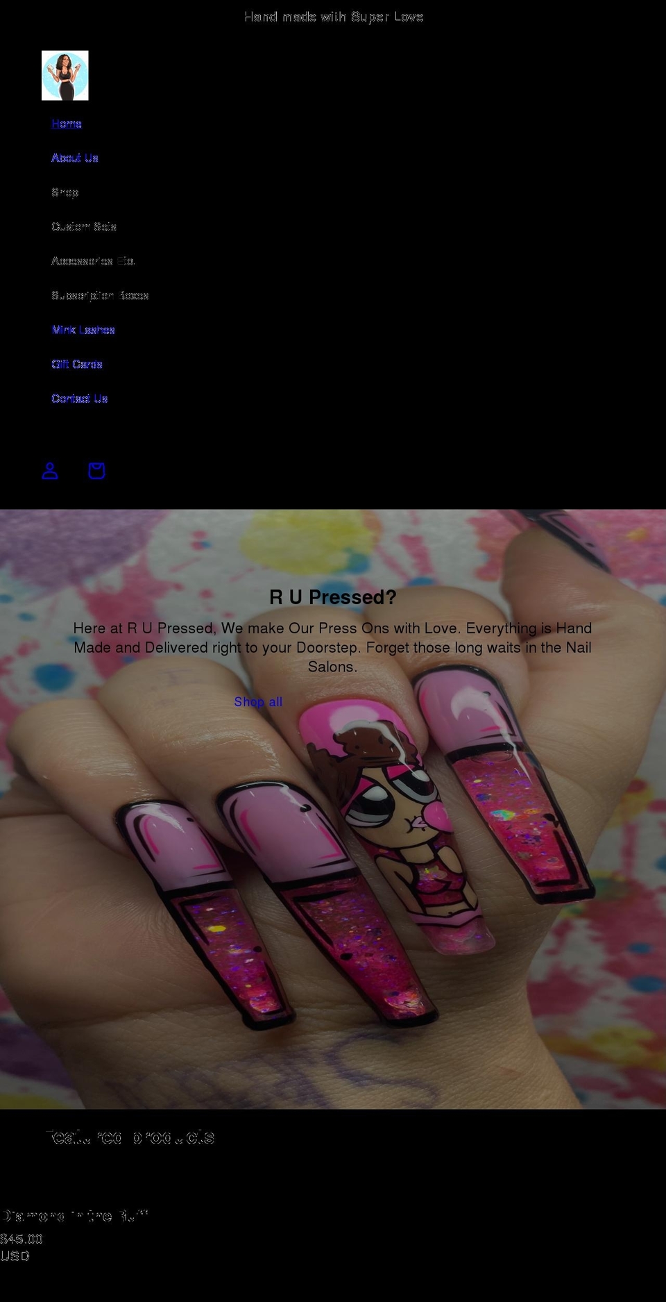 rupressedbyperfected7.com shopify website screenshot