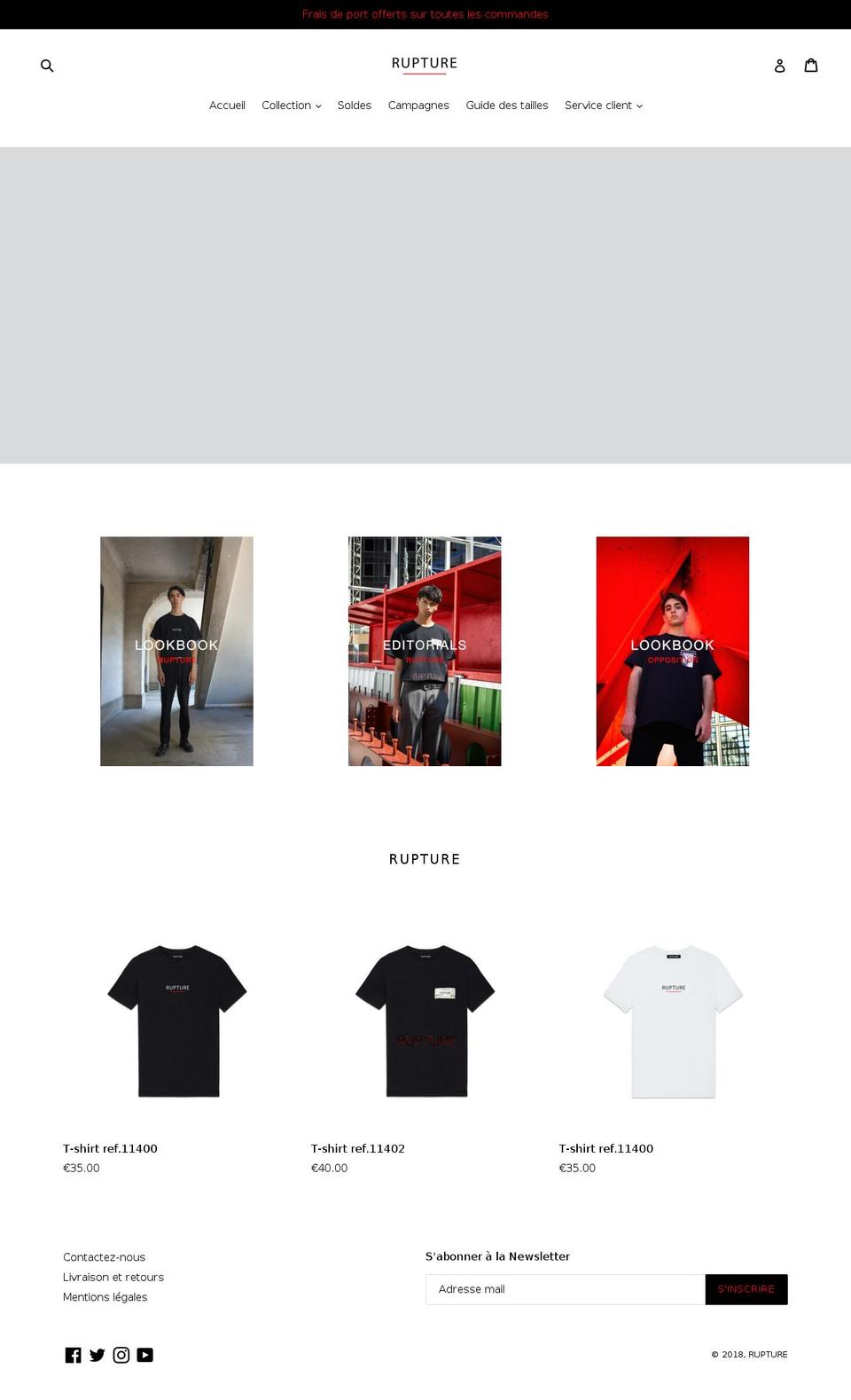 rupturefrance.com — Shopify storefront screenshot