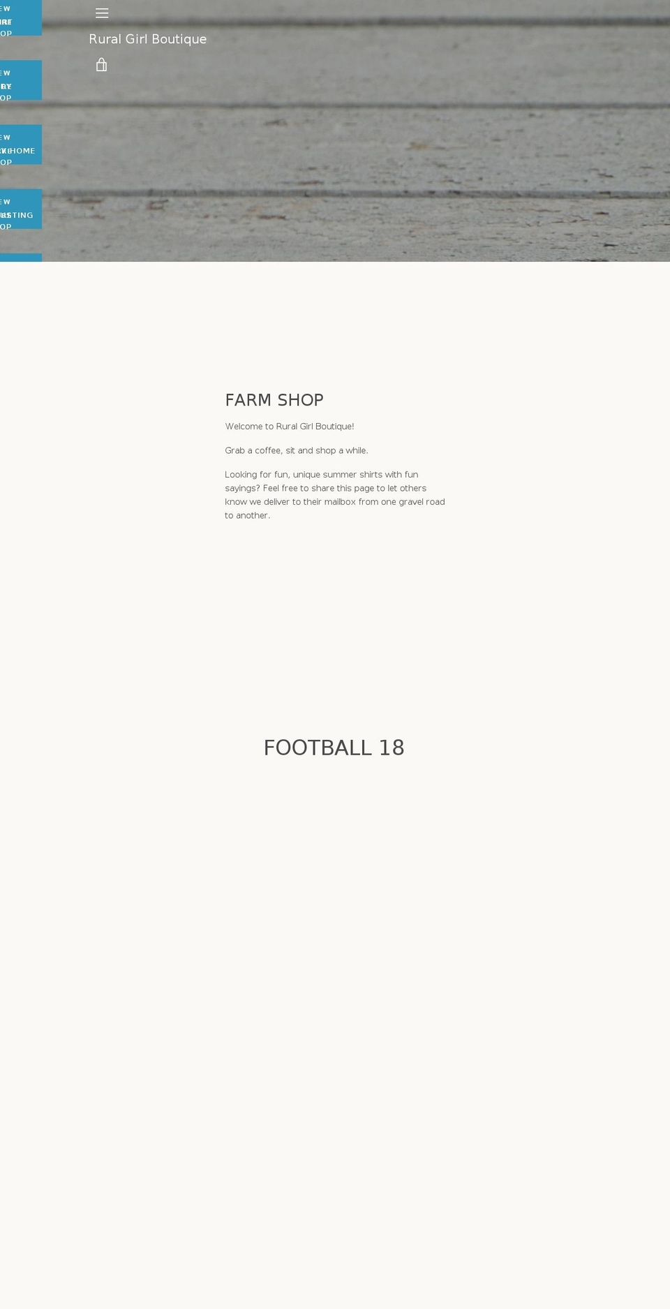 ruralgirlboutique.com — Shopify storefront screenshot