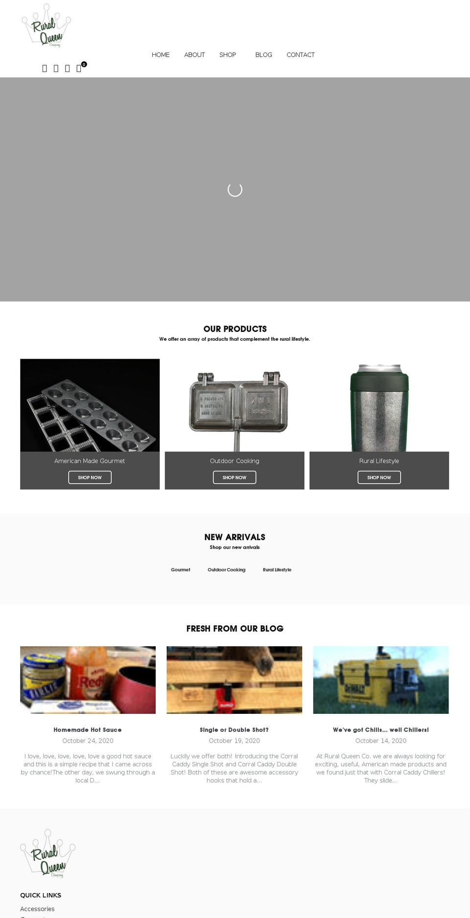 ruralqueenco.com shopify website screenshot