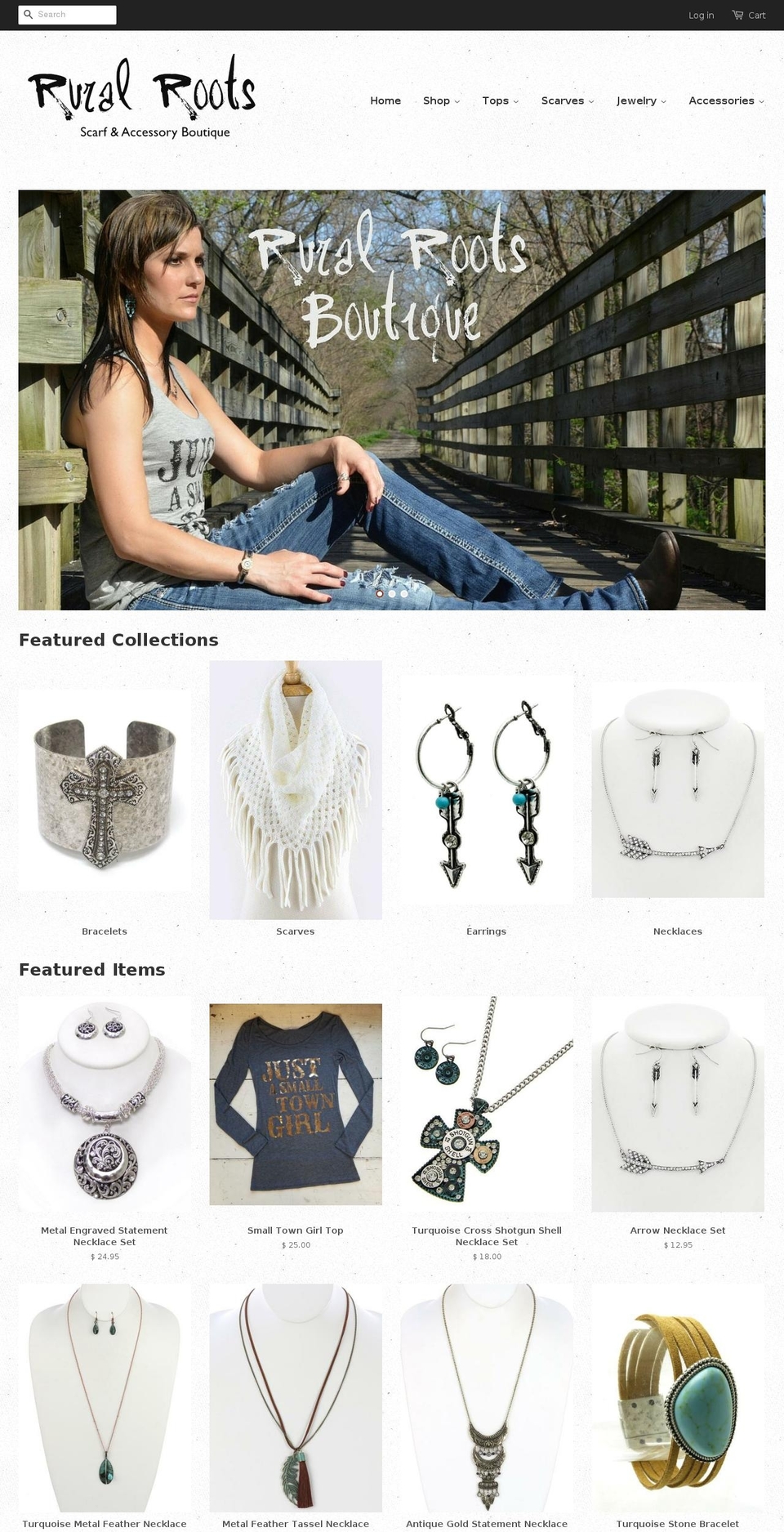 ruralrootsboutique.com shopify website screenshot