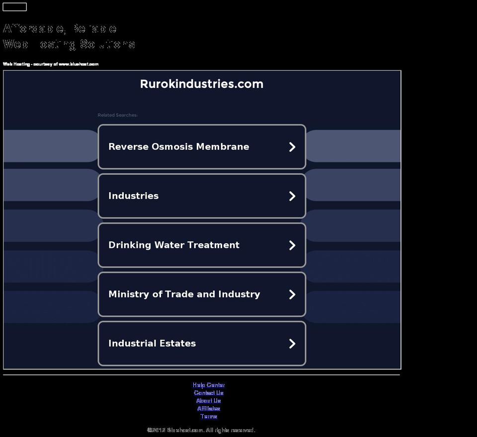 rurokindustries.com — Shopify storefront screenshot