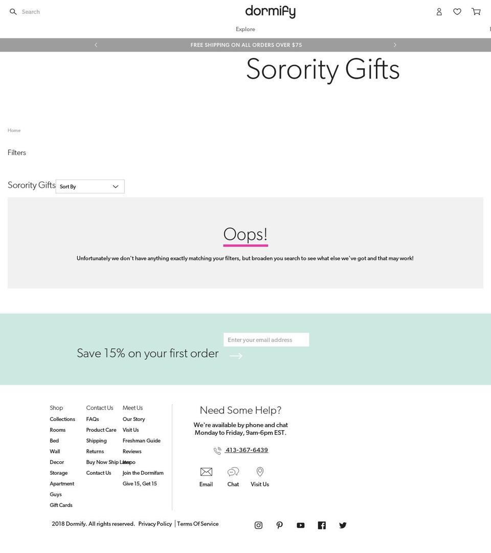 Dormify-Slate: Production Shopify theme site example rushdormify.com