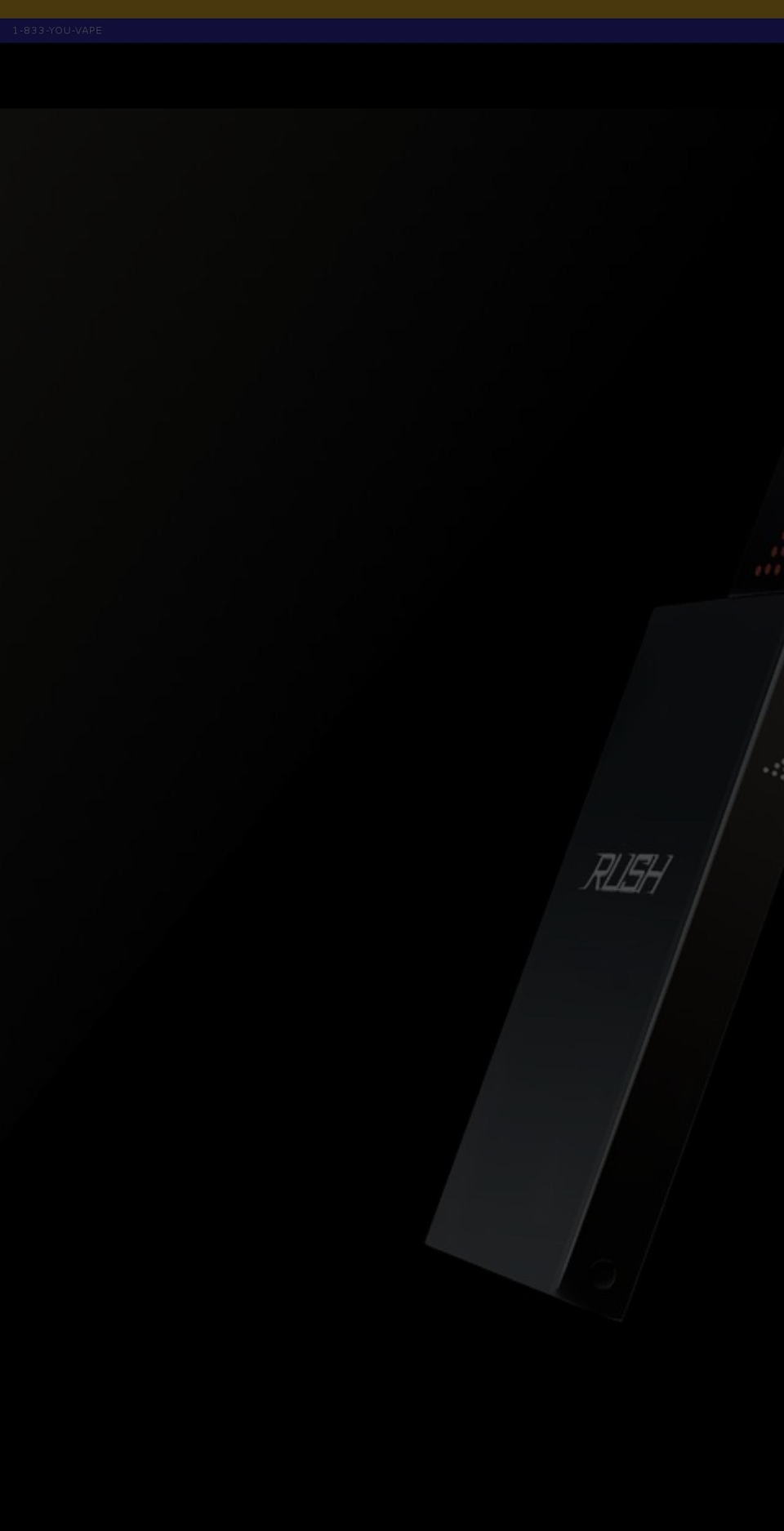 rushvapor.com — Shopify storefront screenshot