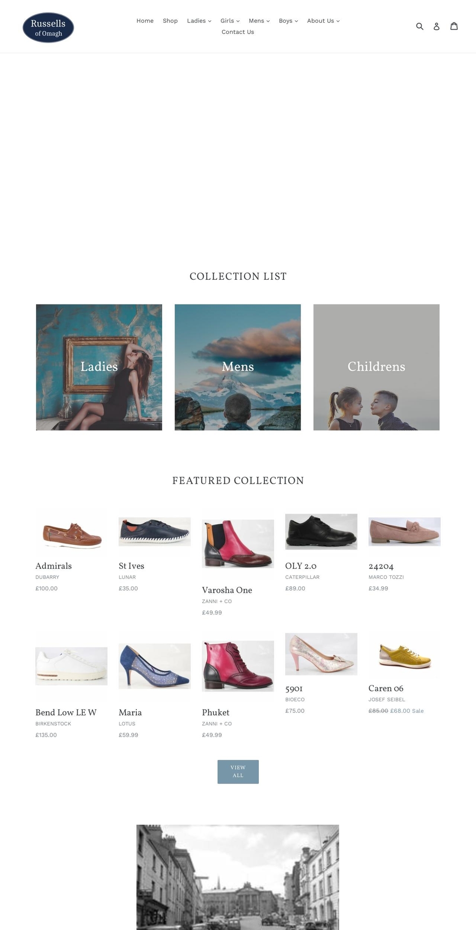 russellsomagh.com shopify website screenshot