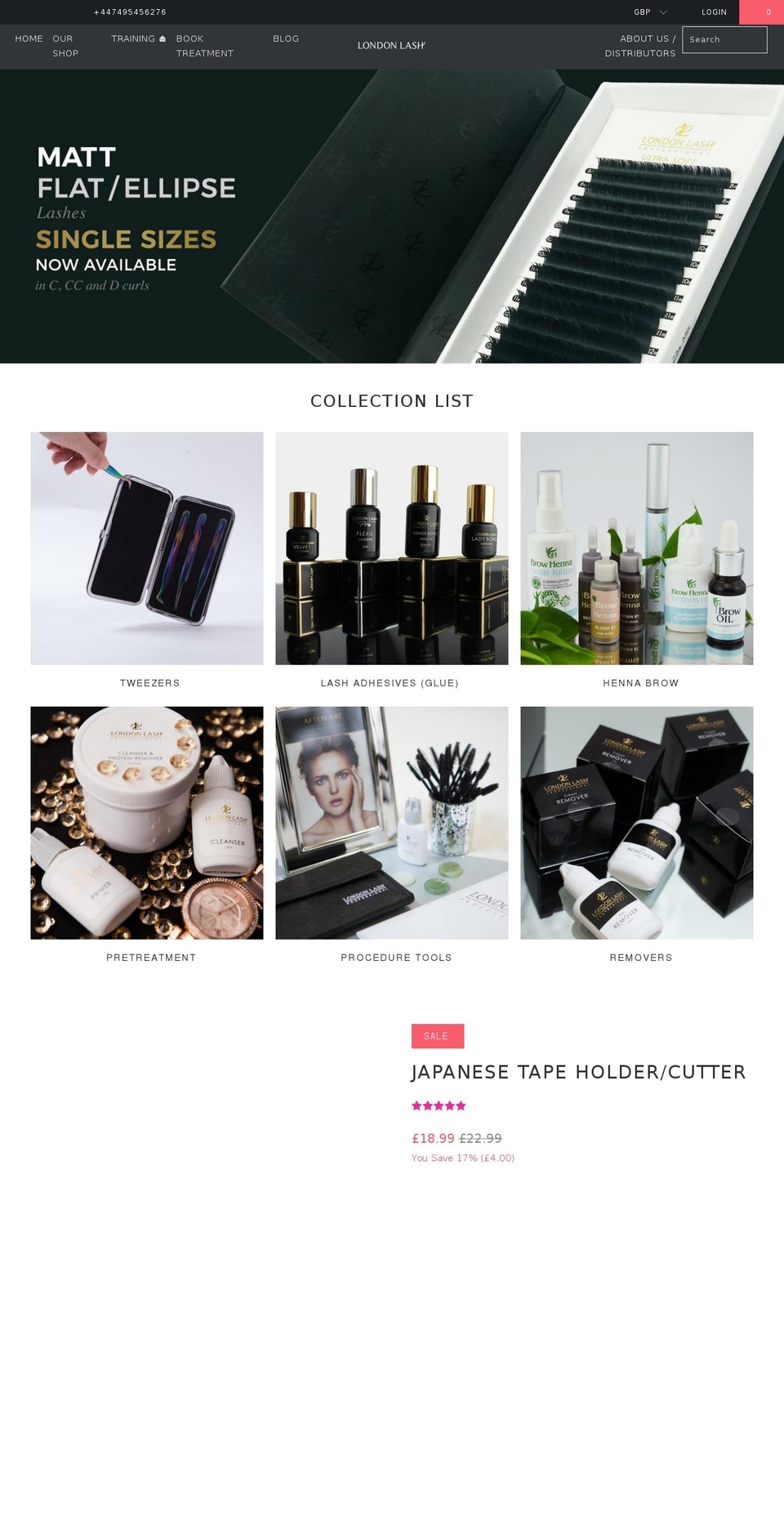 russianlashes.com — Shopify storefront screenshot