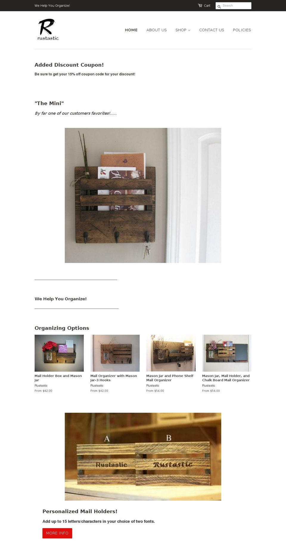 rustastic.com — Shopify storefront screenshot