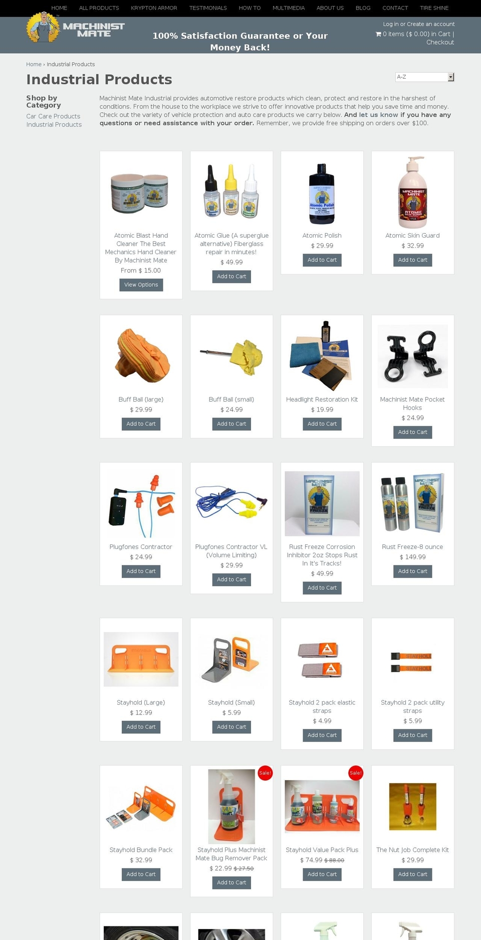 Machinist Mate Madwire Theme Shopify theme site example rustfreeze.com