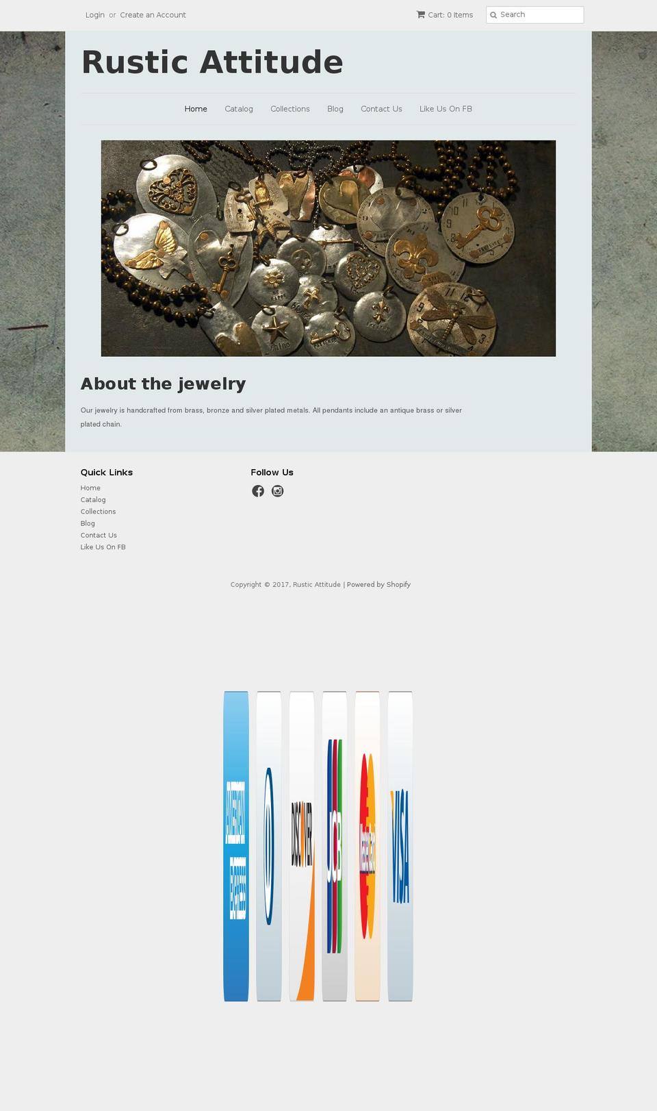 rusticattitude.com shopify website screenshot