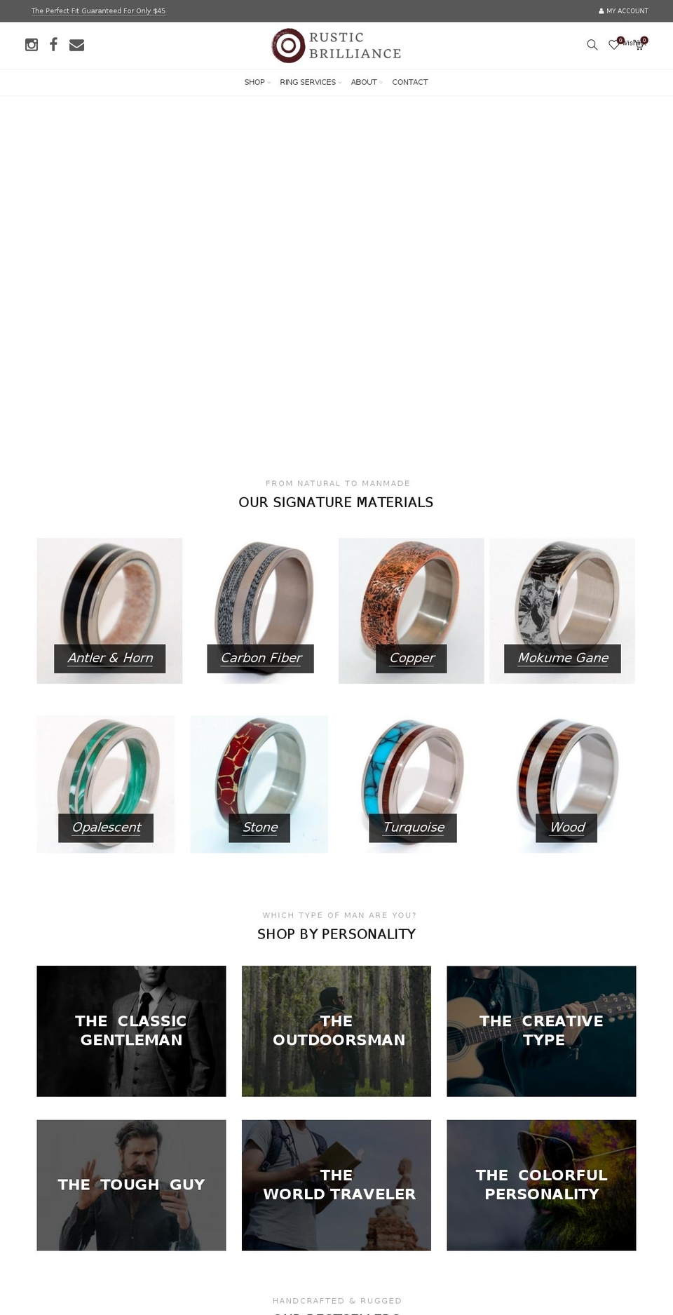 rusticbrilliance.com shopify website screenshot