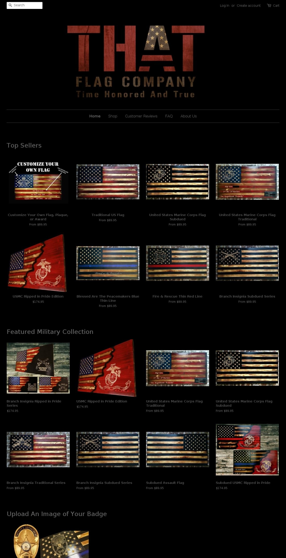 rusticflagco.com shopify website screenshot