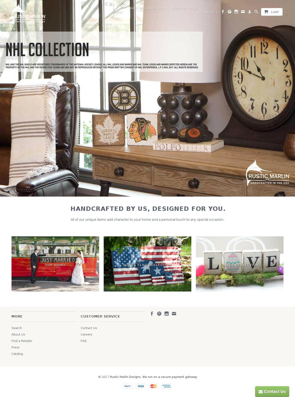 rusticfootball.com shopify website screenshot