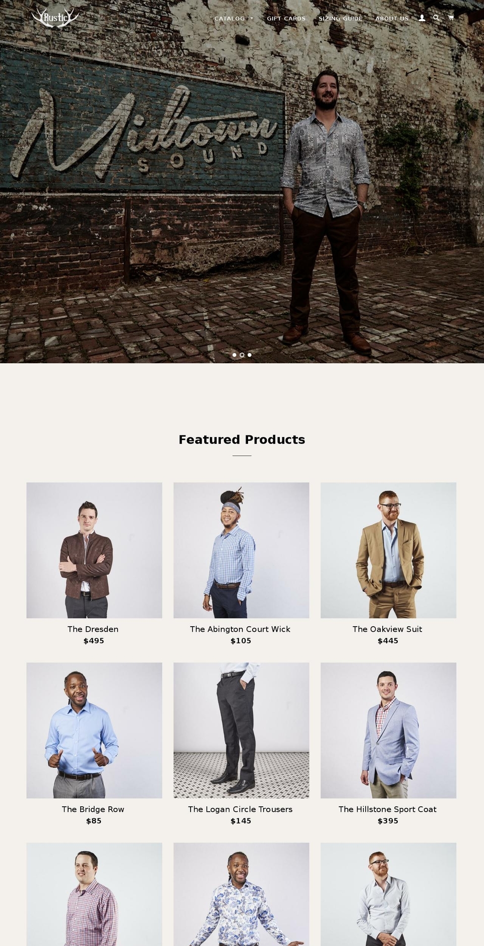 rusticgentlemen.com — Shopify storefront screenshot