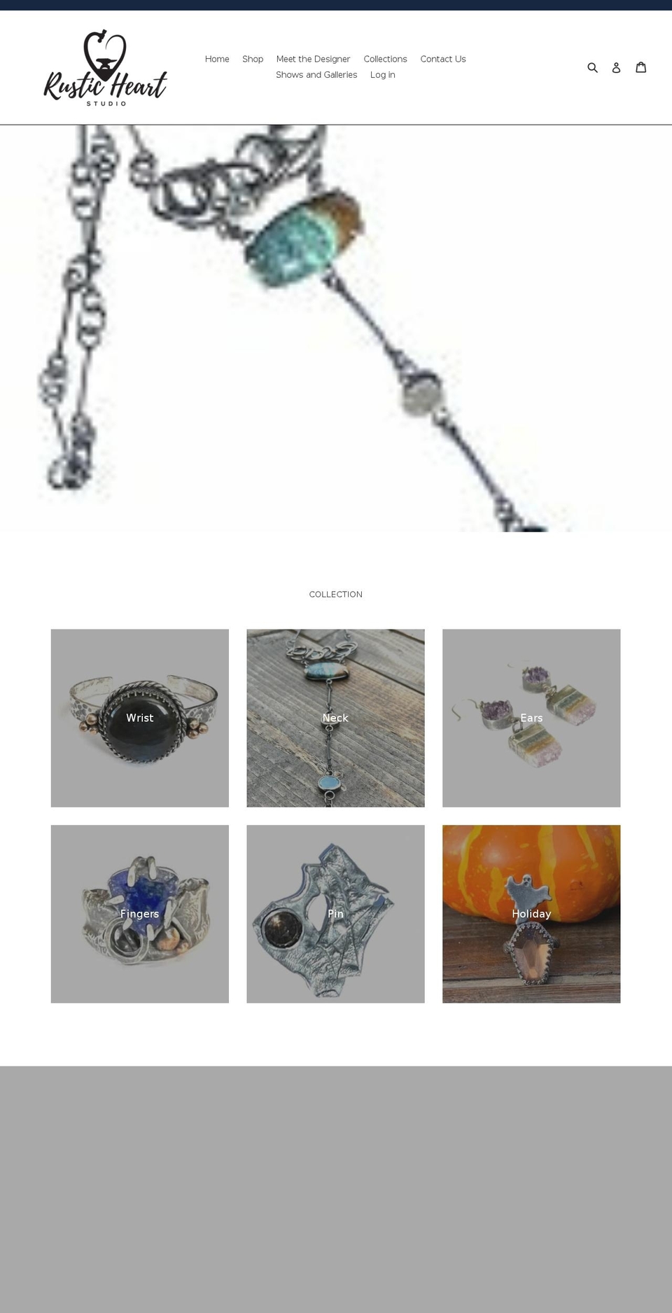 rusticheartstudio.com — Shopify storefront screenshot