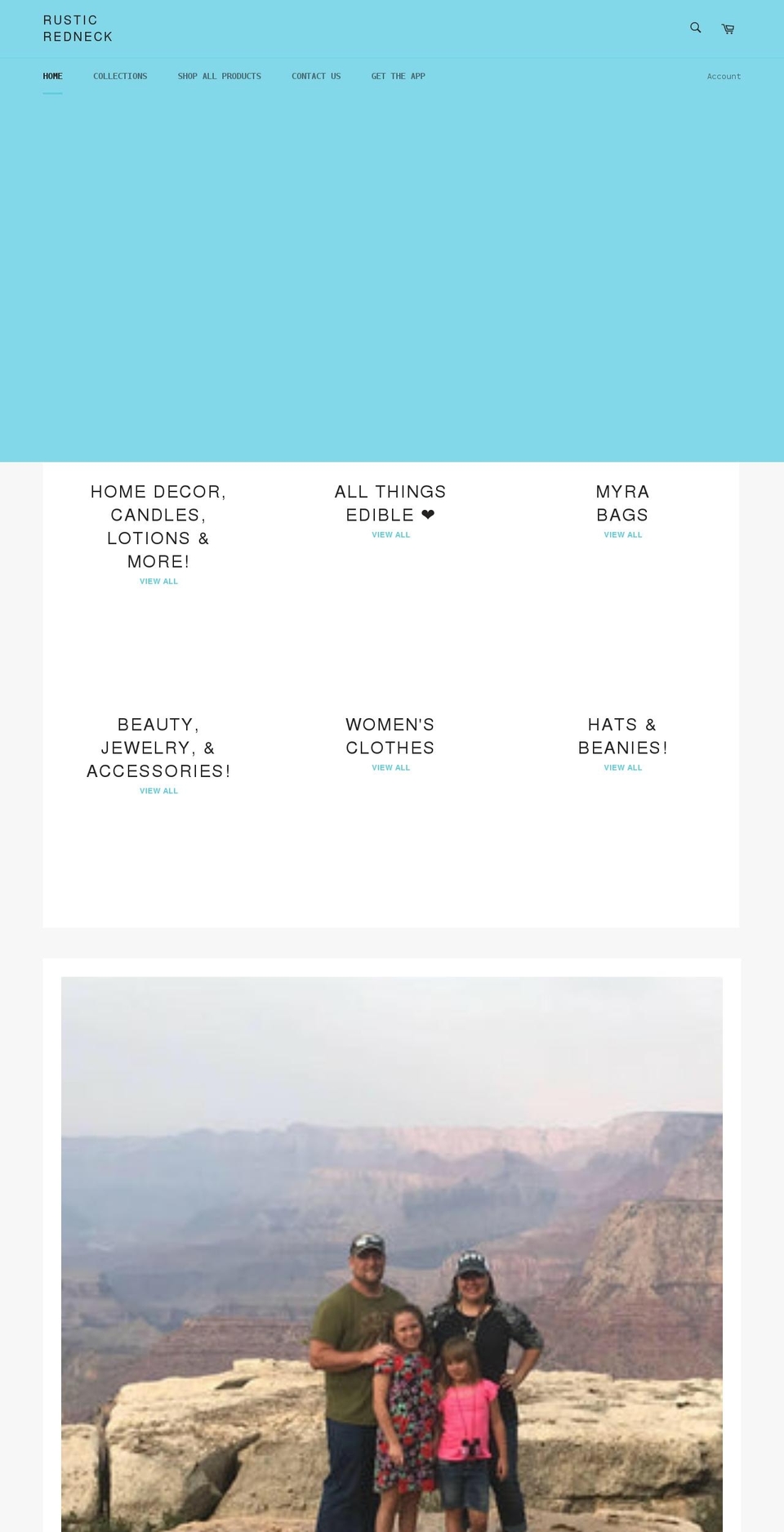rusticredneckstore.com shopify website screenshot