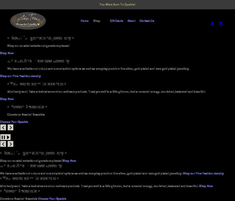 rustictouch.ca shopify website screenshot