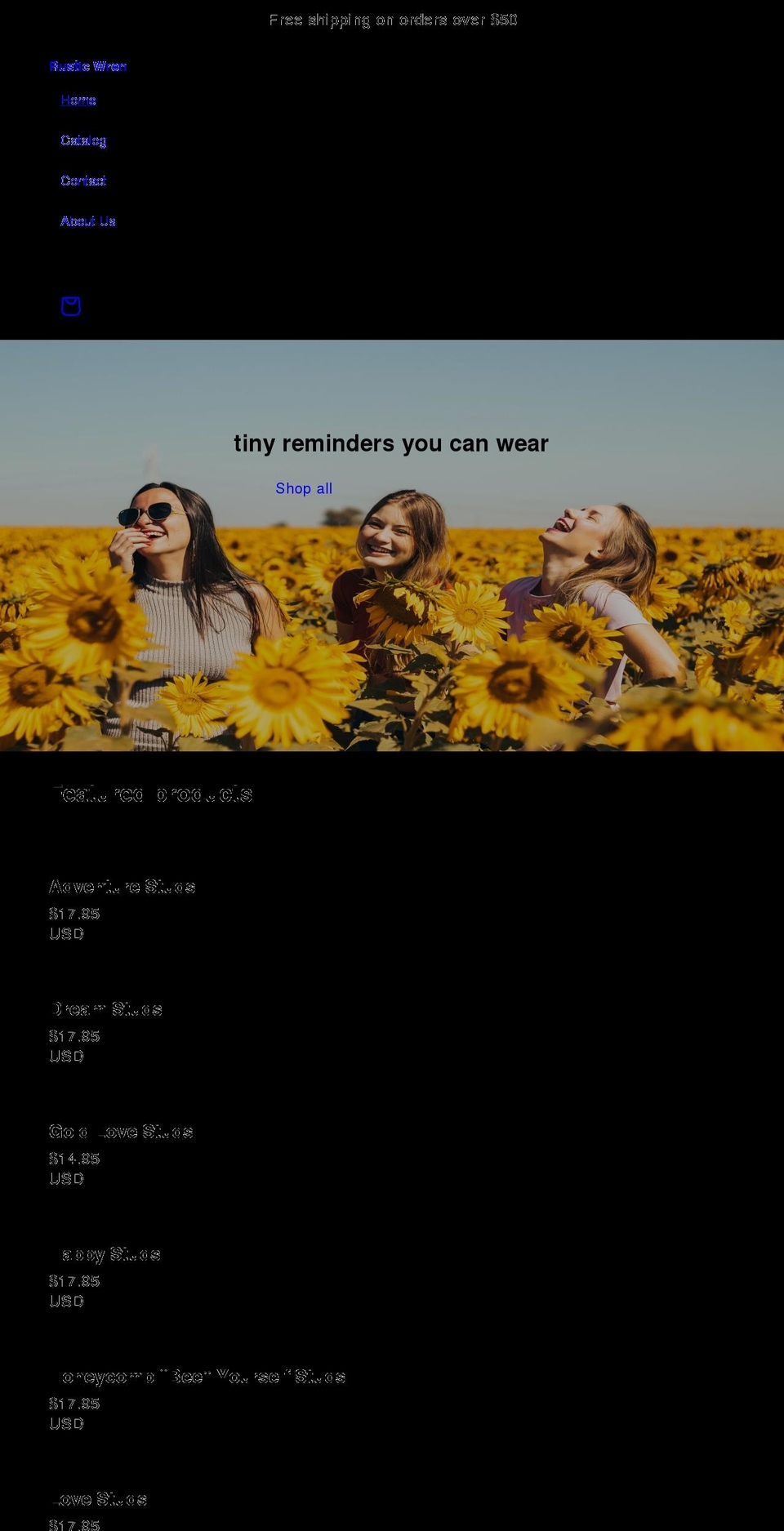 rusticwren.com — Shopify storefront screenshot